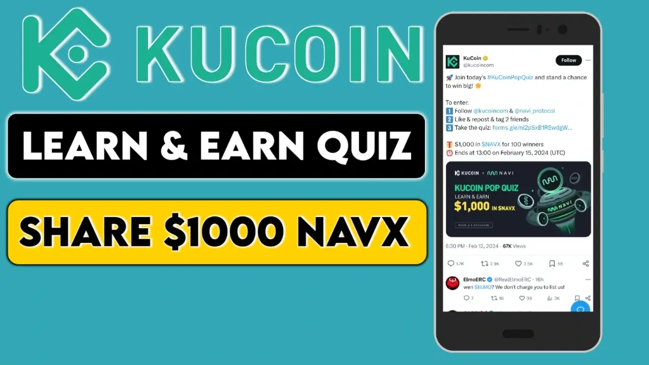 KuCoin Learn & Earn Pop Quiz Answer: $1,000 in $NAVX