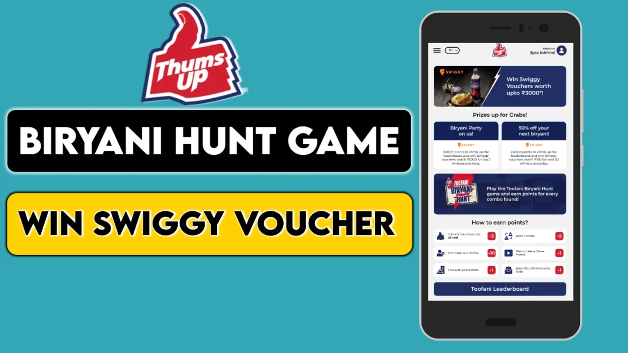Thums Up Toofani Biriyani Hunt Contest: Win Swiggy Voucher Worth ₹3000