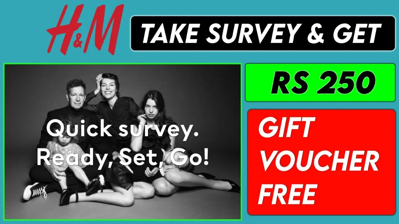 H&M Free Gift Voucher Survey: Get Rs 250 Products Free