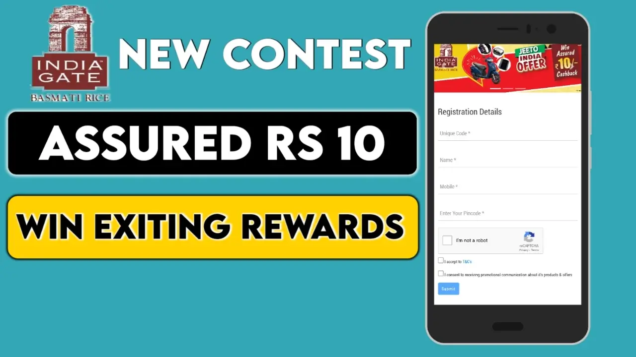 Indiagate Basmati Unique Code Contest: Get Assured Rs 10 & Win, Sandwich Maker, Smartwatch & More