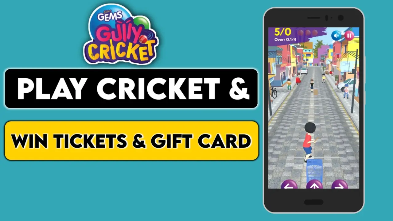 Cadbury Gems Cricket Game: Play & Win Amazon Gift Cards & Match Ticket