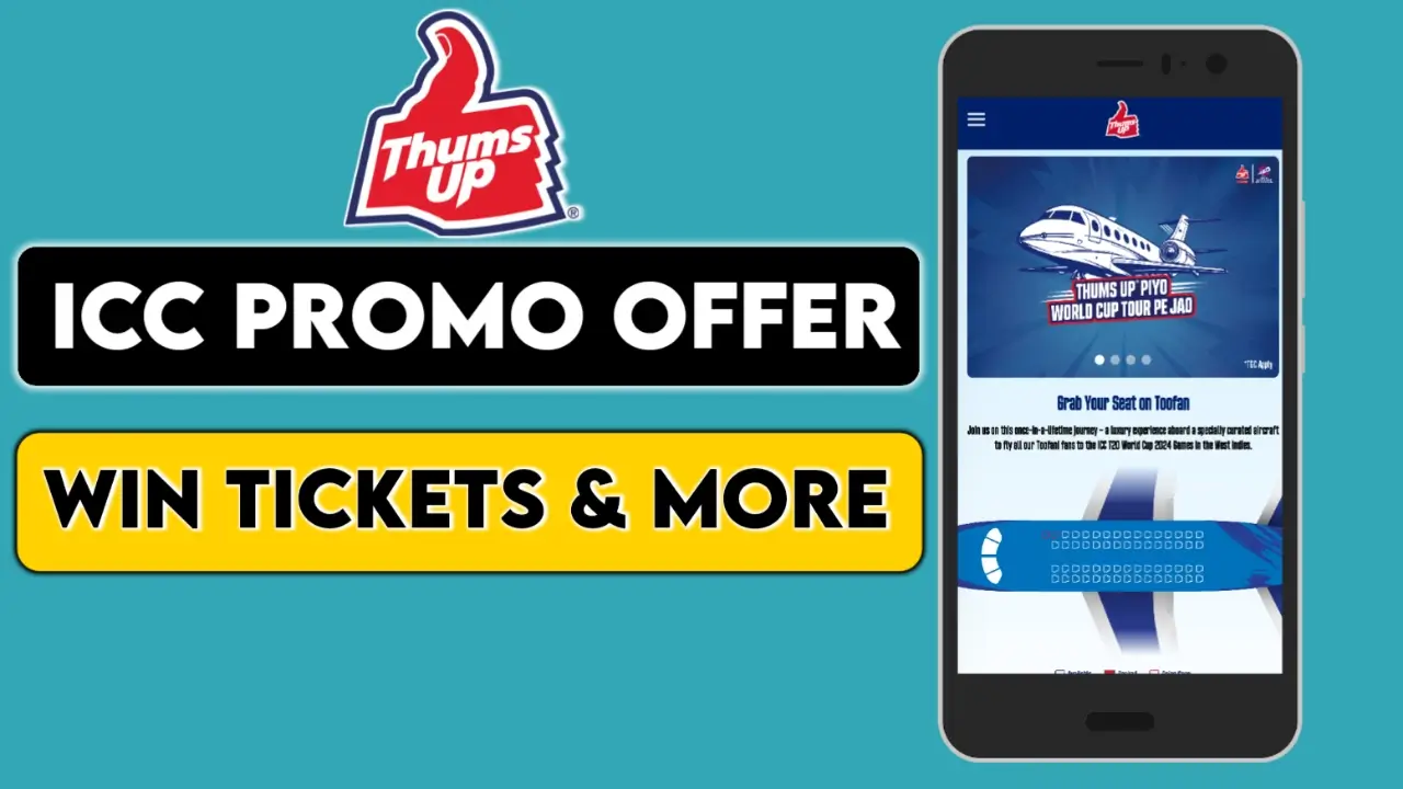 Thums Up ICC 2024 Promo Offer: Win Free ICC Match Tickets & Exclusive Merchandise