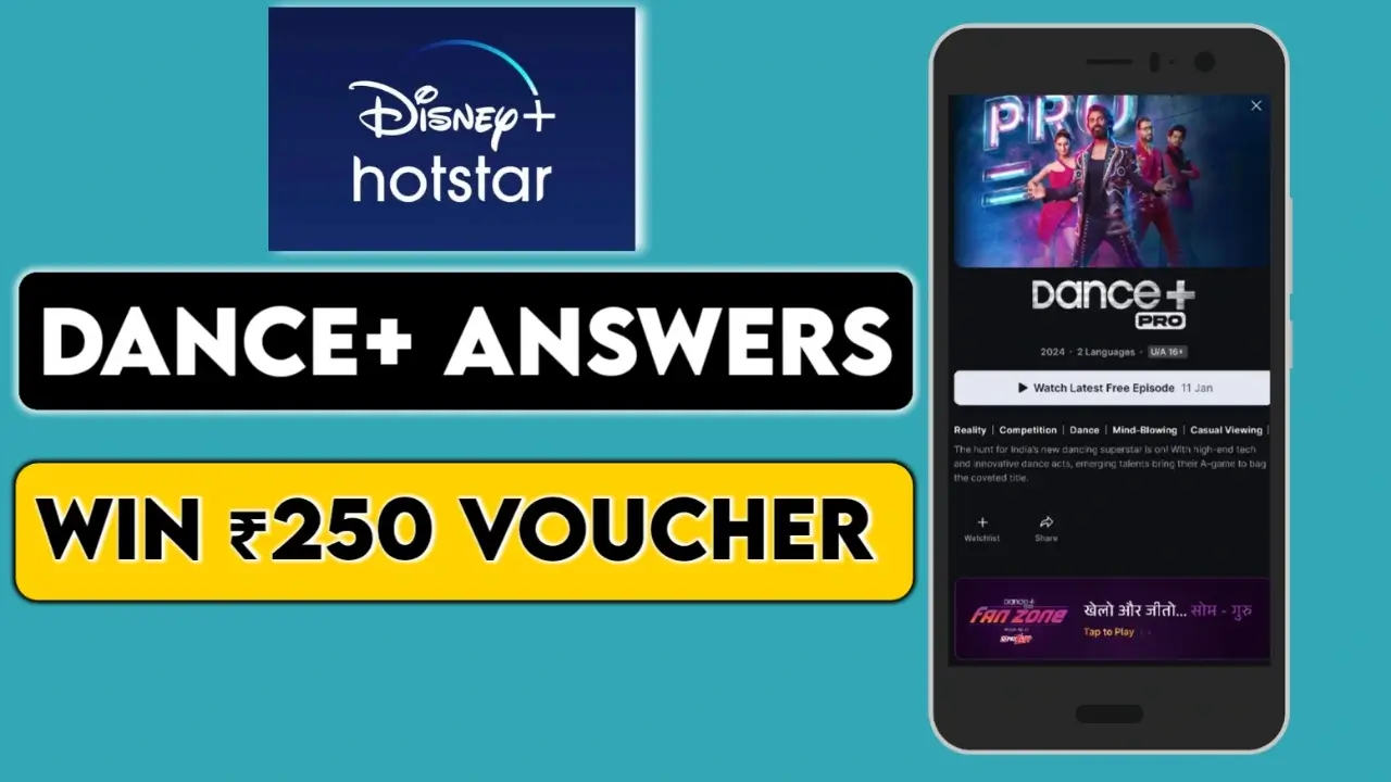 Hotstar Dance+ Pro Fan Zone Quiz Answers Today ( 21ST FEB )