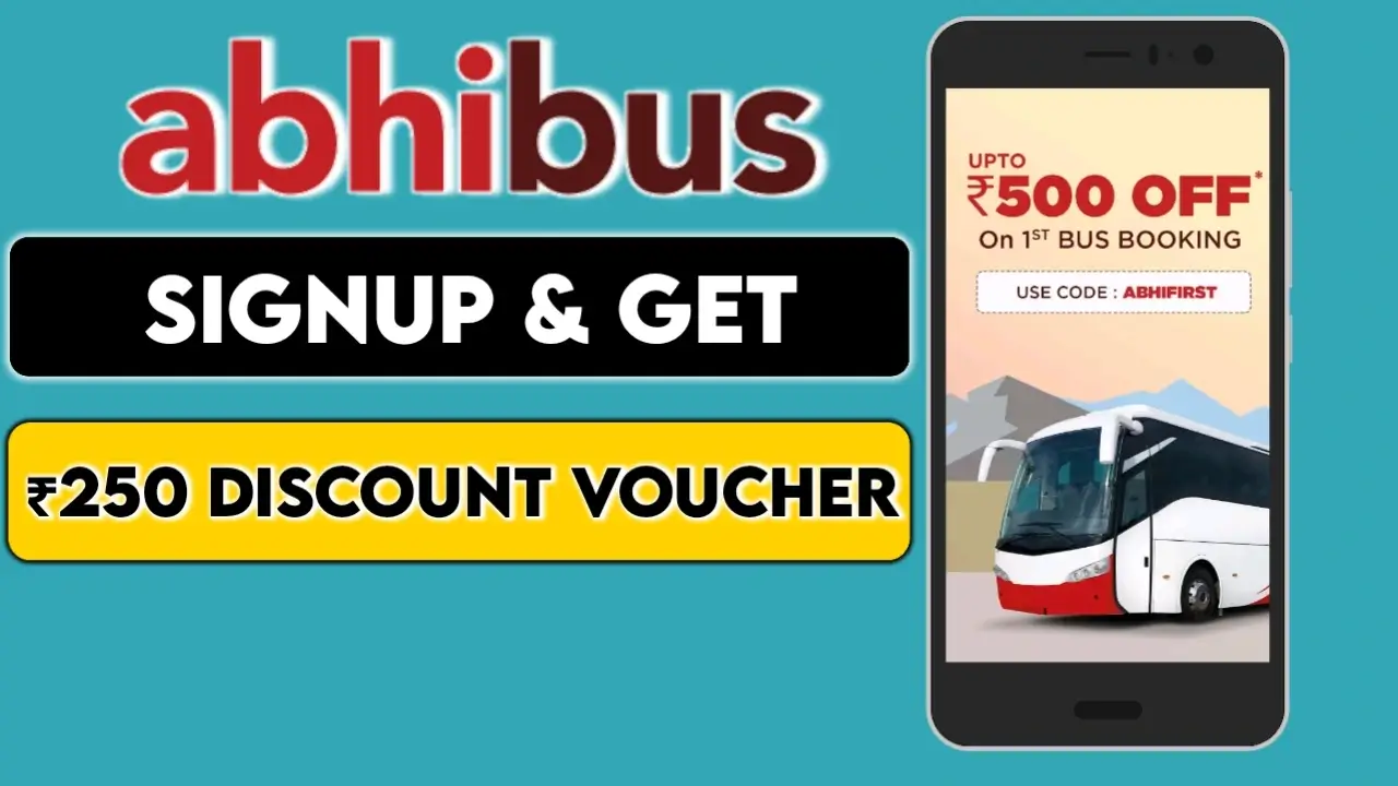 Abhibus Referral Code Today 2024 ” HEHFIHHG “: Free Ride Coupon Code