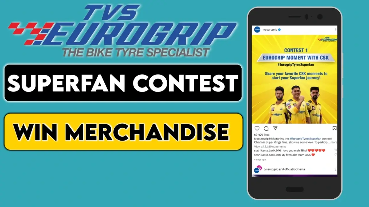 TVS Csk Free Merchandise Offer: Win Match Tickets, Jersey, Bag & Many Other Rewards