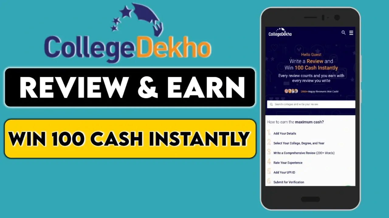 CollegeDekho Review And Earn: Earn Rs 100 In Bank
