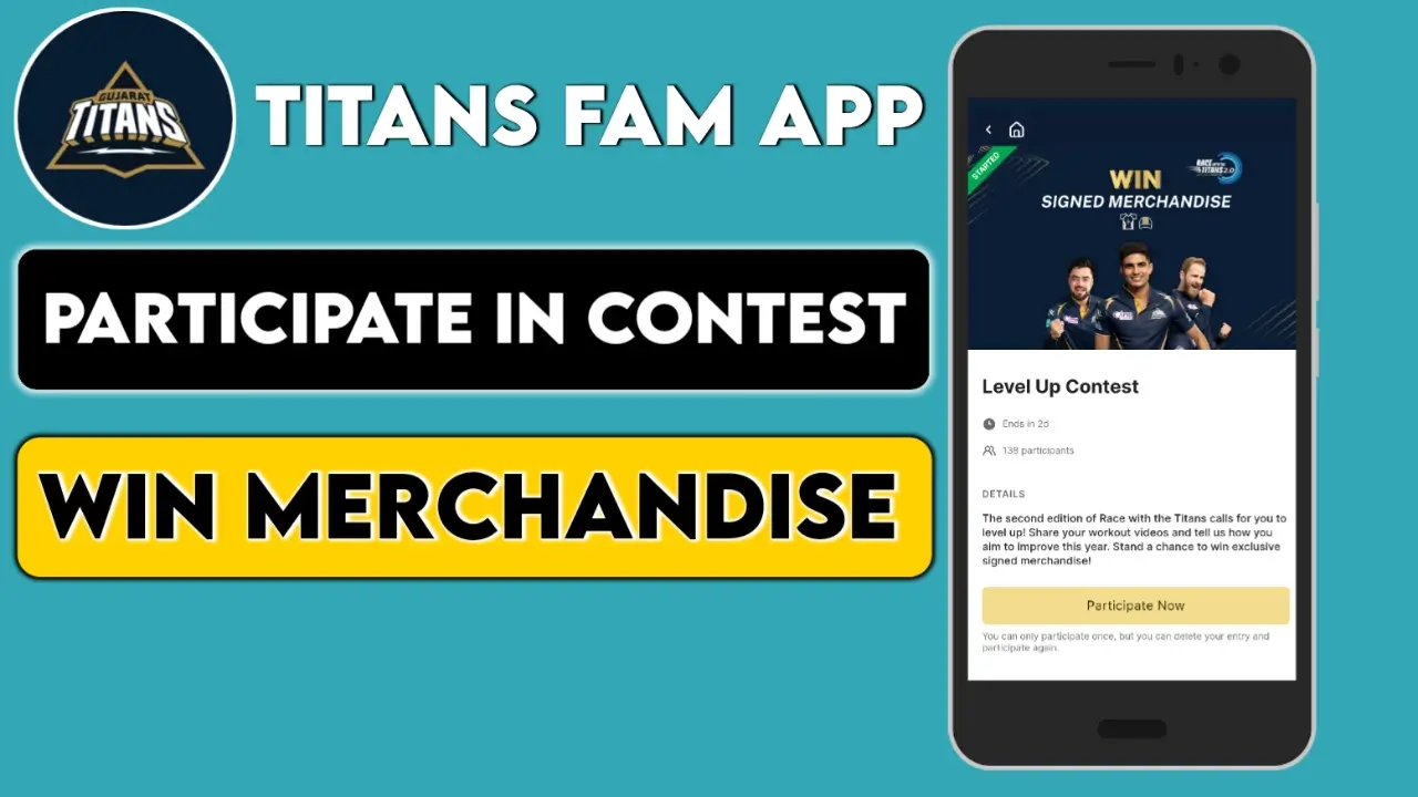Titans Fam App: Win Gujarat Titans IPL Merchandise
