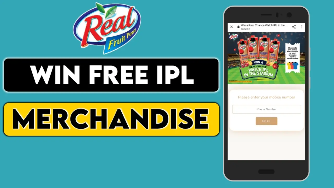 Real Fruit Juice Offer: Win FREE IPL Team Merchandises