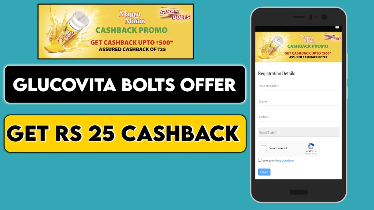 Glucovita Bolts Cashback Offer: Get Up To Rs 500 Cashback | Assured Rs 25
