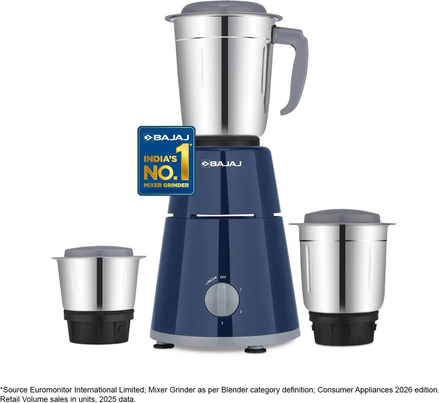 BAJAJ GX 1 500 W Mixer Grinder