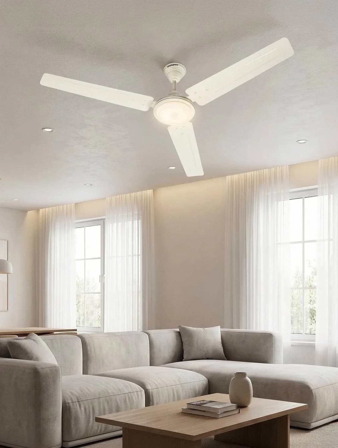 Crompton Surebreeze Sea Sapphira | Superior Air Delivery | BEE Energy Rated with 2 Year Warranty Ultra High Speed 1200 mm Ceiling Fan