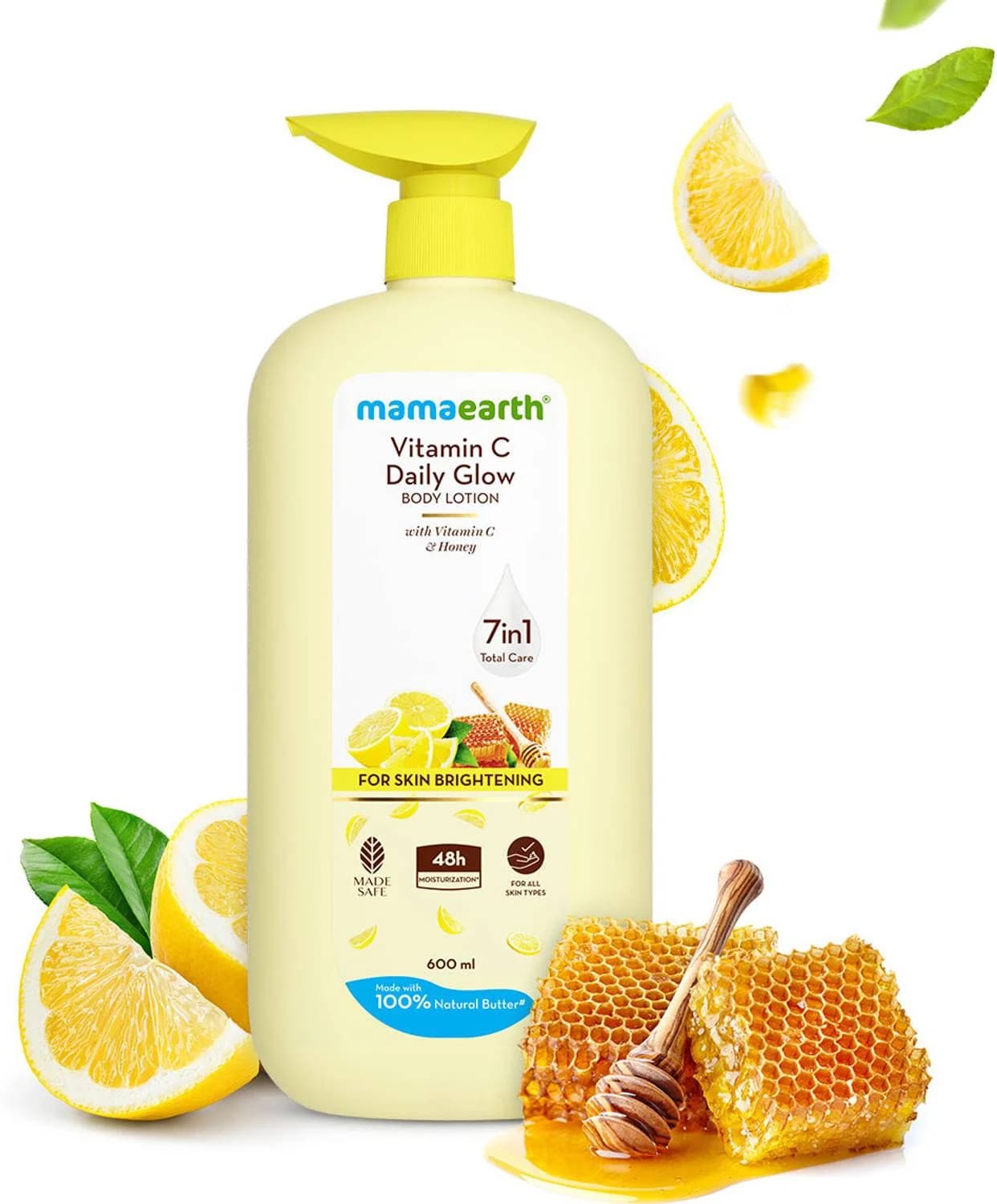 Mamaearth Vitamin C Daily Glow Body Lotion with Vitamin C & Honey for Skin Brightening