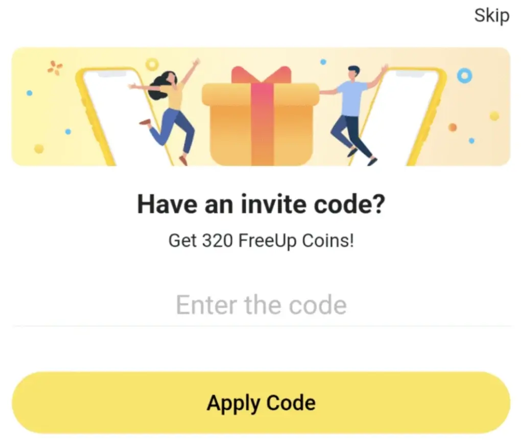 FreeUp-Invite-Code