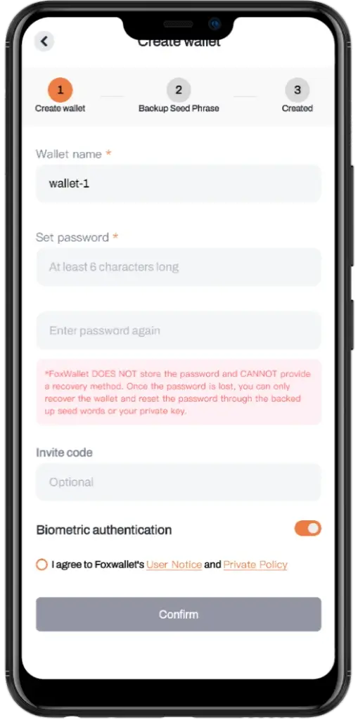 Create-A-Foxwallet-App-Account