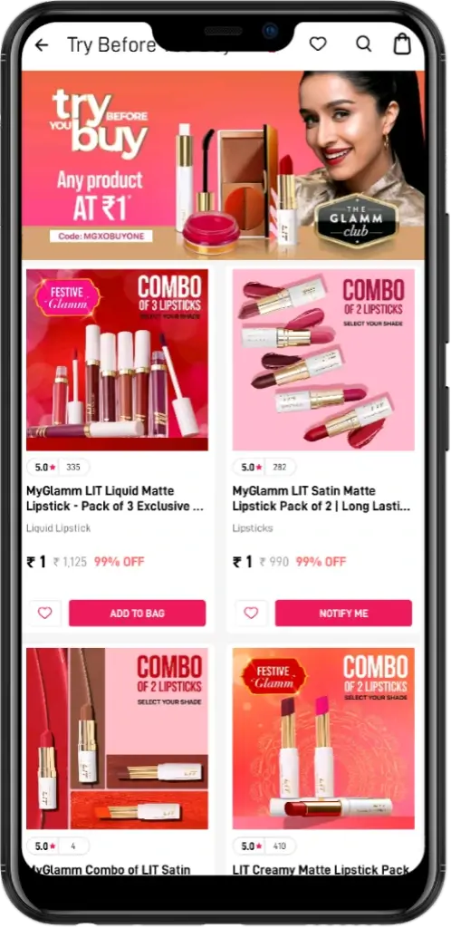MyGlamm-Beauty-Products-At-Rs-1