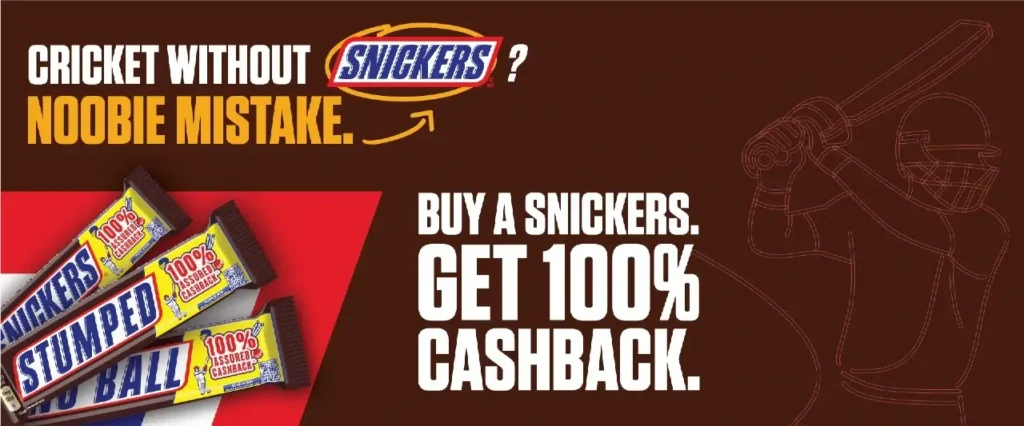 Snickers-Noobie -Mistake-Cashback-Offer