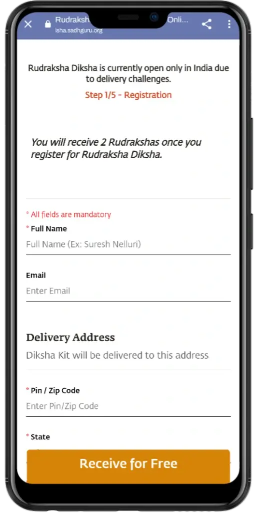 Rudraksha-Diksha-Registration